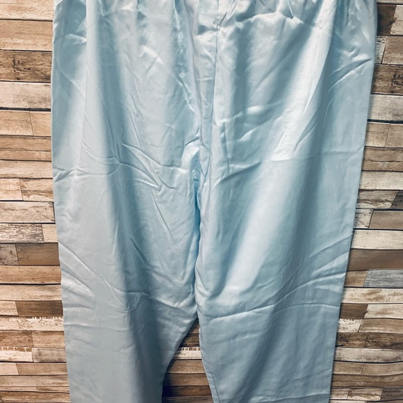 Vintage Sugar Plum Nylon Pajama Pant Set Powder Blue/Babydoll Sz L-13 - Picture 4 of 4